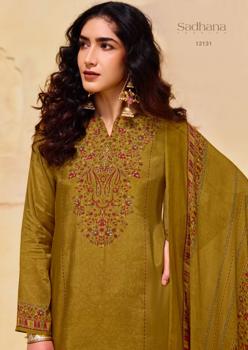 Olivia Vol 3 By Sadhana Viscos Pashmina Dress Material